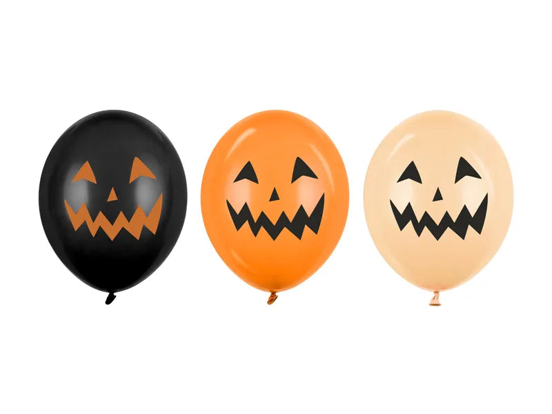 Globos de Halloween Negro Naranja Calabazas 30cm 50pcs