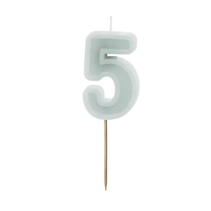 Vela 5 Años Verde 10cm
