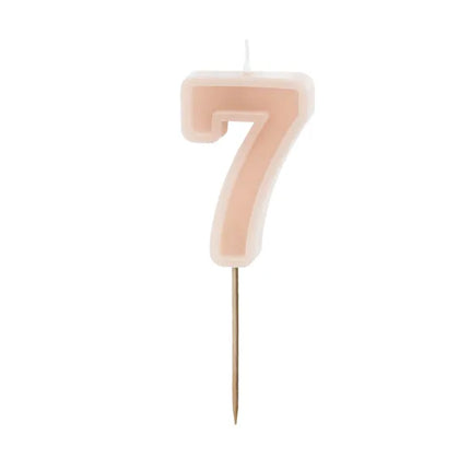 Vela 7 Años Desnuda 10cm