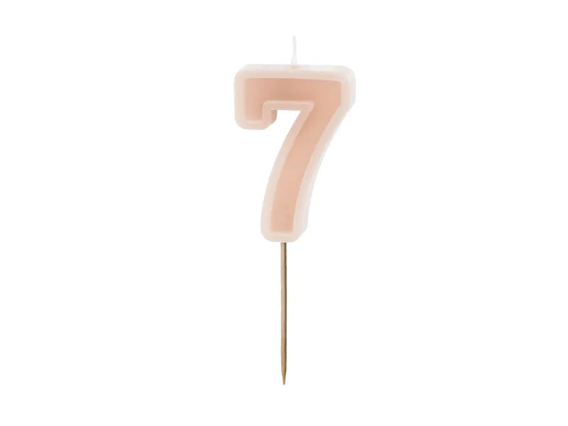 Vela 7 Años Desnuda 10cm