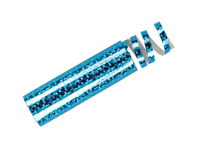 Serpentina azul holográfica 3,8 m