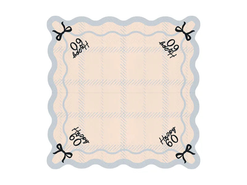 Servilletas 60 Años 33cm 12ud