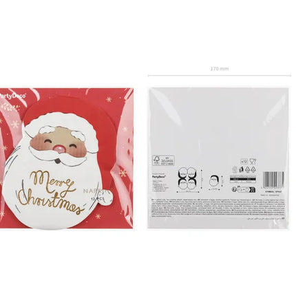 Servilletas de Navidad Santa 16cm 12pcs