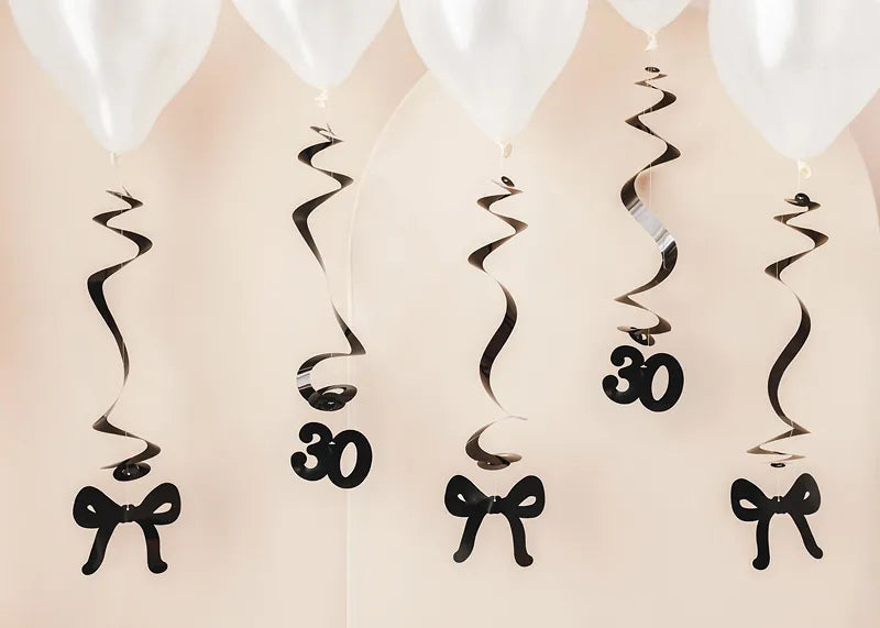 30 Años Decoración Colgante 50cm 5pcs