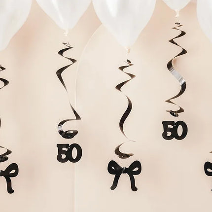 50 Años Decoración Colgante 50cm 5pcs