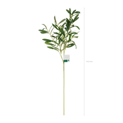 Rama de olivo falsa verde 91 cm