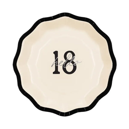 18 Año Platos 18cm 6pcs