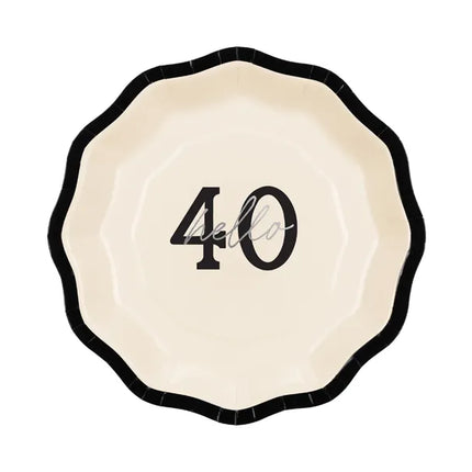 Platos 40 Años 18cm 6ud