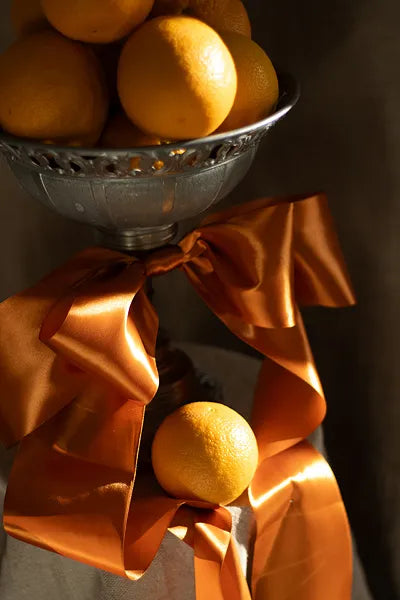 Cinta naranja satinada 25 m