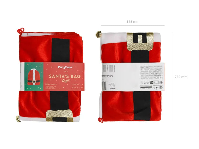 Bolsa de regalo de Papá Noel, mezcla, 50x70cm