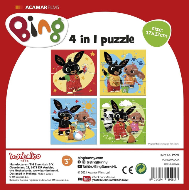 Bing 4 - In 1 Puzzel van Bambolino koop je bij Partywinkel