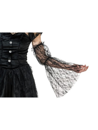 Disfraz de Bella Vampira para mujer, negro