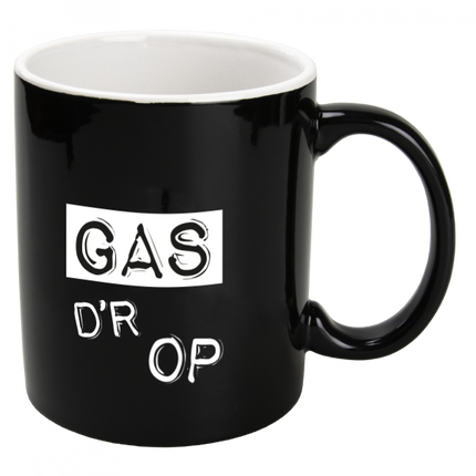 Taza Negra Gas D'R Op 12cm