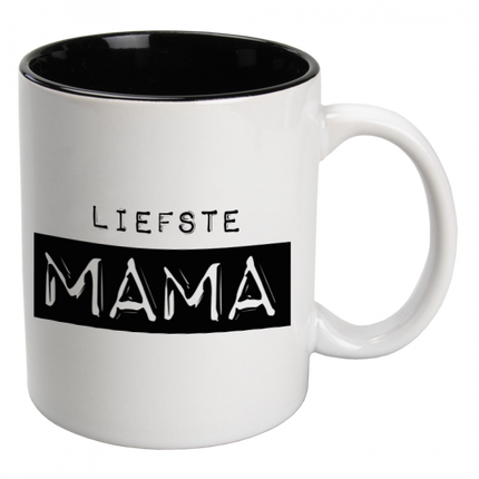Taza Querida Mamá Cerámica Blanca Querida Mamá 12cm