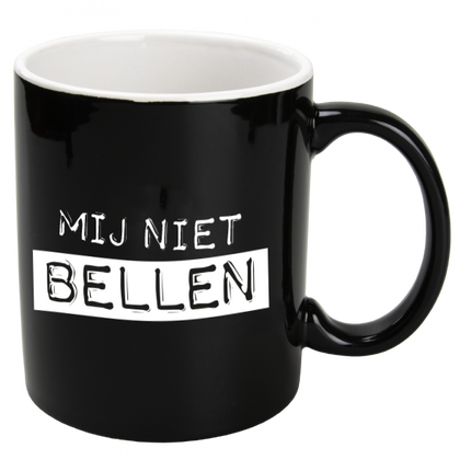 Taza Negra Me Not Bubbles 12cm