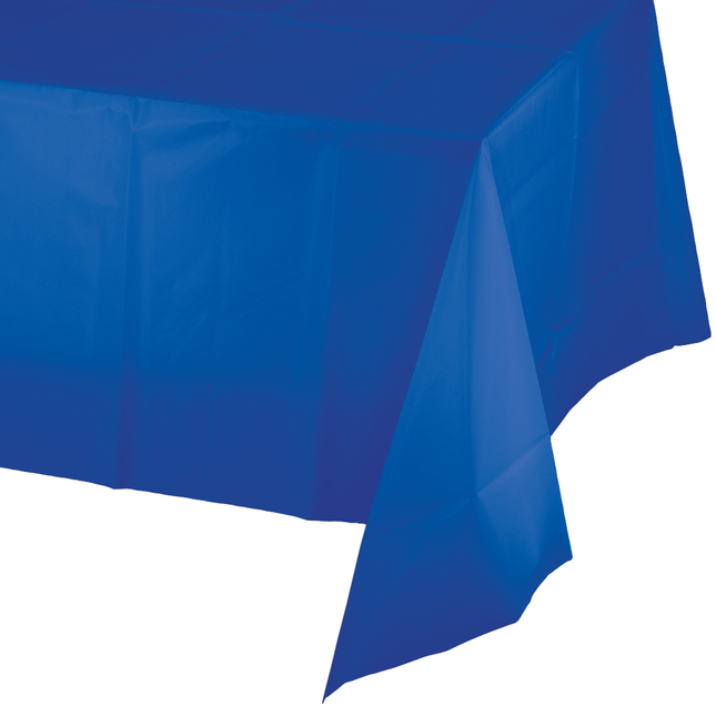 Blauw Tafelkleed Plastic 2,74m van Creative Converting koop je bij Partywinkel
