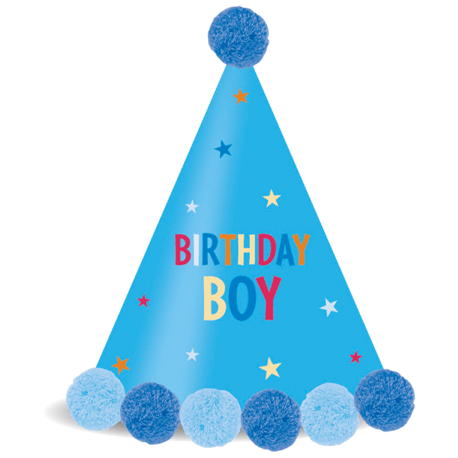 Blauwe Feesthoedje Birthday Boy van Procos koop je bij Partywinkel