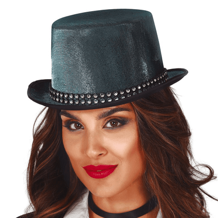 Blauwe Hoed Glimmend van Fiestas Guirca koop je bij Partywinkel