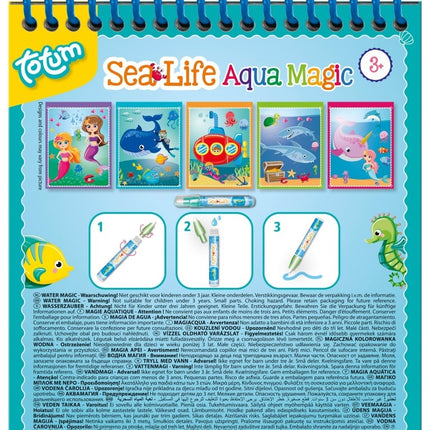 Blauwe Kleurboek Zeedieren Met Water - Partywinkel - 8714274025790