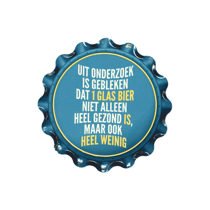 Blauwe Onderzetters Onderzoek 11cm van Paper Dreams koop je bij Partywinkel