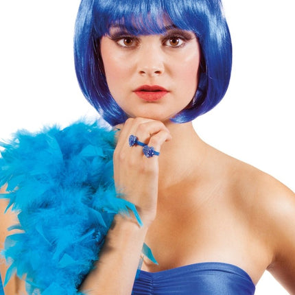 Blauwe Pruik Boblijn van Wilbers & Wilbers koop je bij Partywinkel