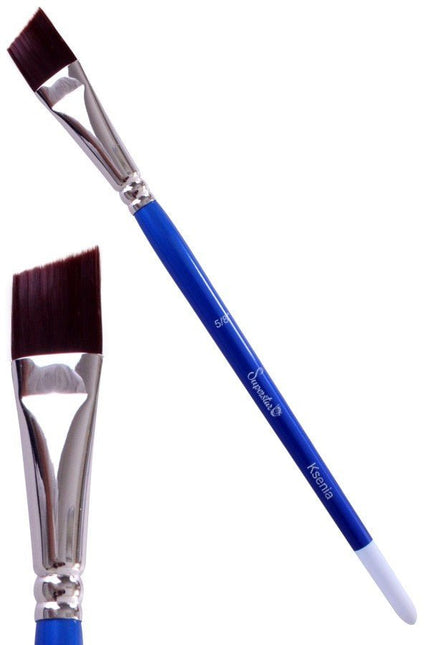 Blauwe Schmink Penseel Angle Nr.5/8 van Superstar koop je bij Partywinkel