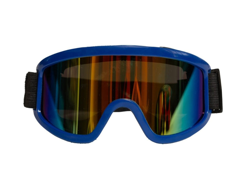 Blauwe Skibril Holografisch van Partychimp koop je bij Partywinkel