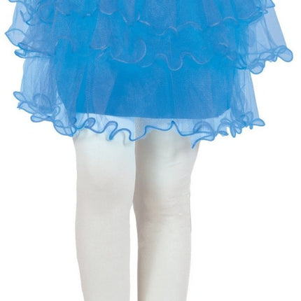 Blauwe Tutu Meisje Ruches 30cm van Fiestas Guirca koop je bij Partywinkel