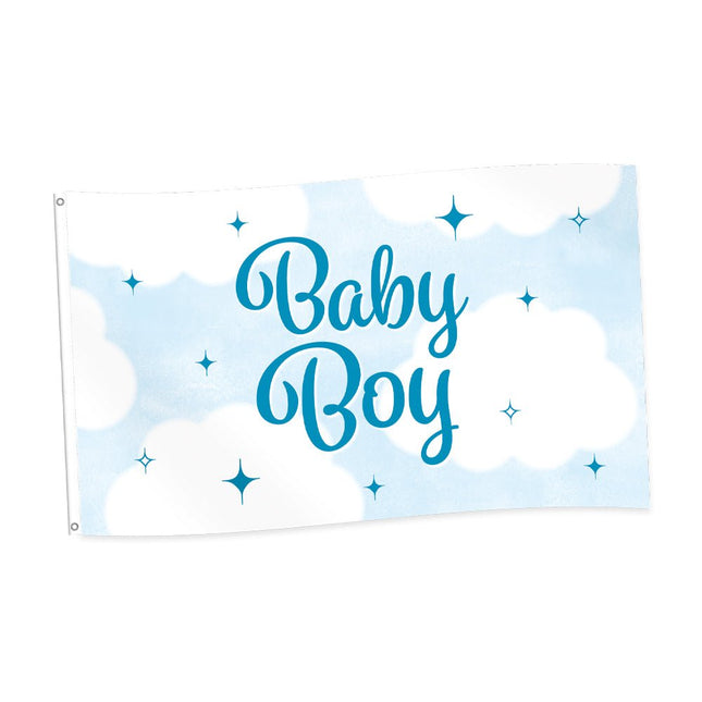 Blauwe Vlag Baby Boy 1,5m van WeFiesta koop je bij Partywinkel