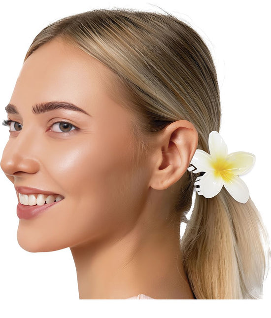 Bloem Haarclip Wit - Partywinkel - 8434077272510
