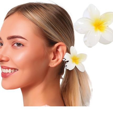 Bloem Haarclip Wit - Partywinkel - 8434077272510