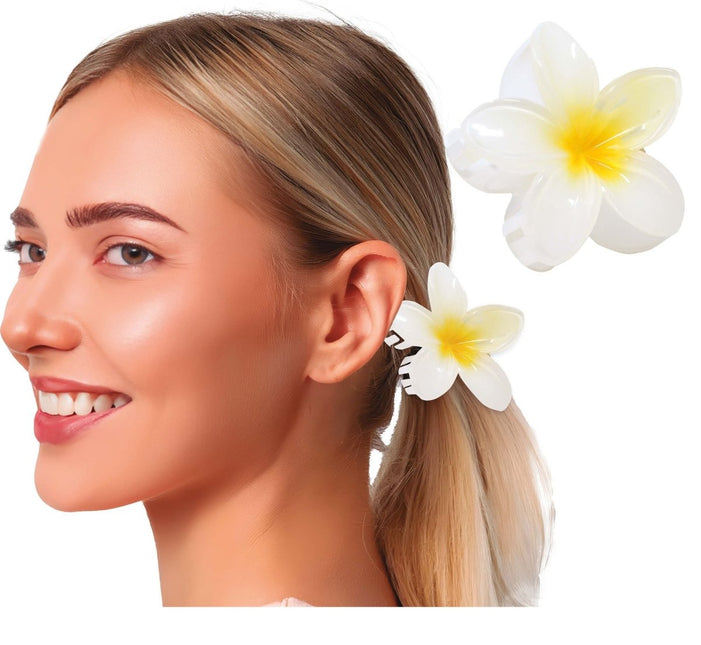 Bloem Haarclip Wit - Partywinkel - 8434077272510