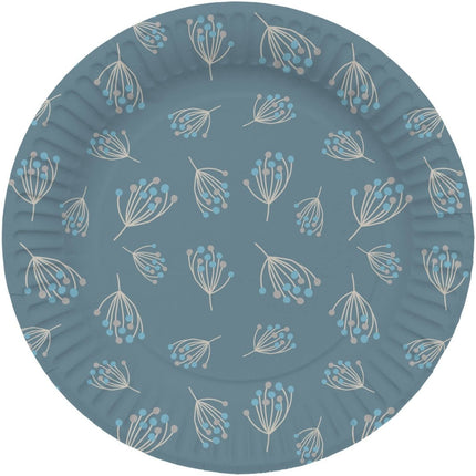 Bloemen Borden 23cm 8st van Folat koop je bij Partywinkel
