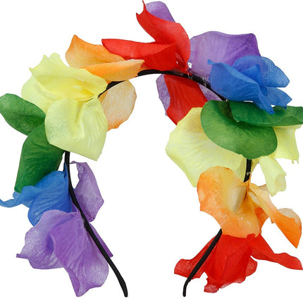 Bloemen Haarband Regenboog van Fiestas Guirca koop je bij Partywinkel