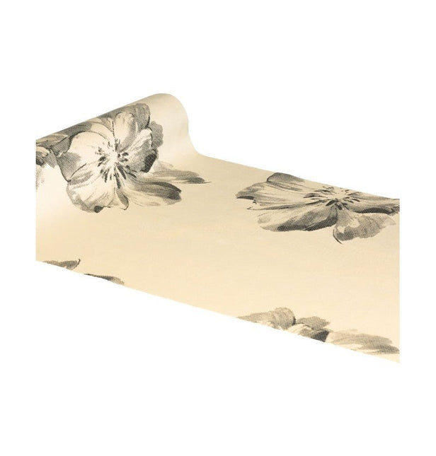 Bloemen Tafelloper Beige 3m van CHAKS koop je bij Partywinkel