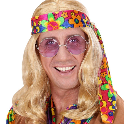 Blonde Hippie Pruik van Widmann koop je bij Partywinkel