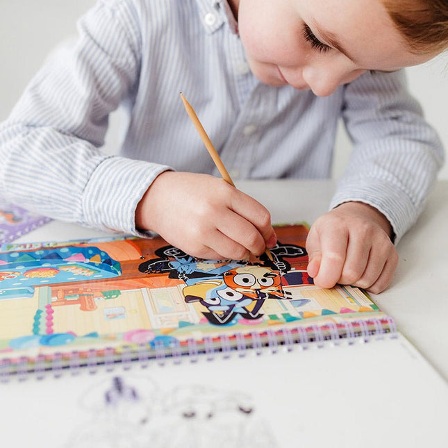 Bluey Knutsel Boek Kraskaarten - Partywinkel - 8714274290112