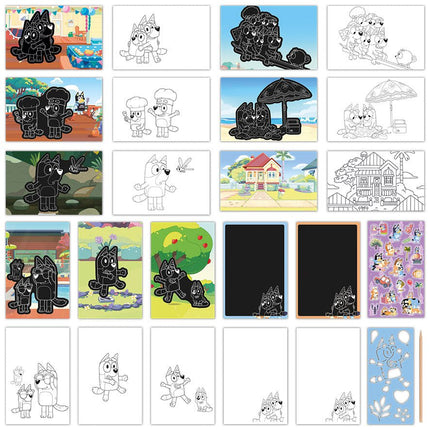 Bluey Knutsel Boek Kraskaarten - Partywinkel - 8714274290112