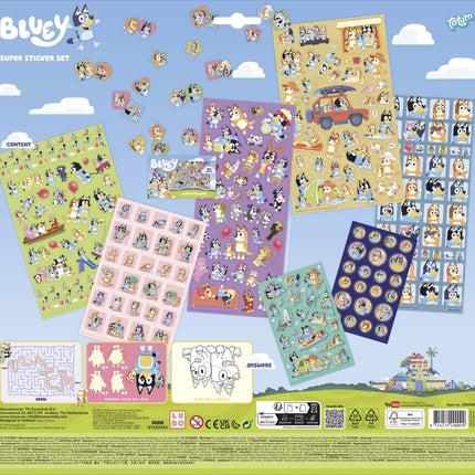 Bluey Stickers 7st - Partywinkel - 8714274290099