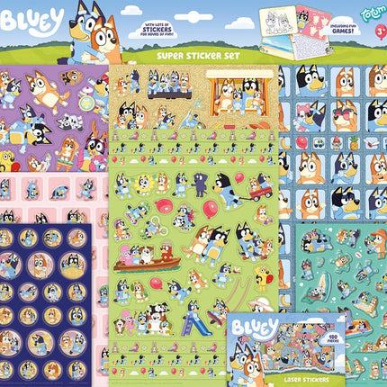 Bluey Stickers 7st - Partywinkel - 8714274290099