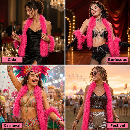 Boa Flair 60 g roze (180 cm) van Boland koop je bij Partywinkel