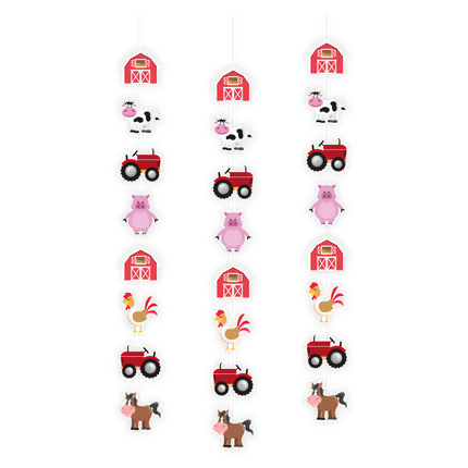 Boerderij Hangdecoratie 1,2m 3st van Paper Dreams koop je bij Partywinkel