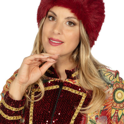 Bont Hoofdband Bordeaux Rood van Wilbers & Wilbers koop je bij Partywinkel