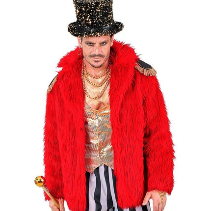 Bontjas Pluche Rood van Widmann koop je bij Partywinkel