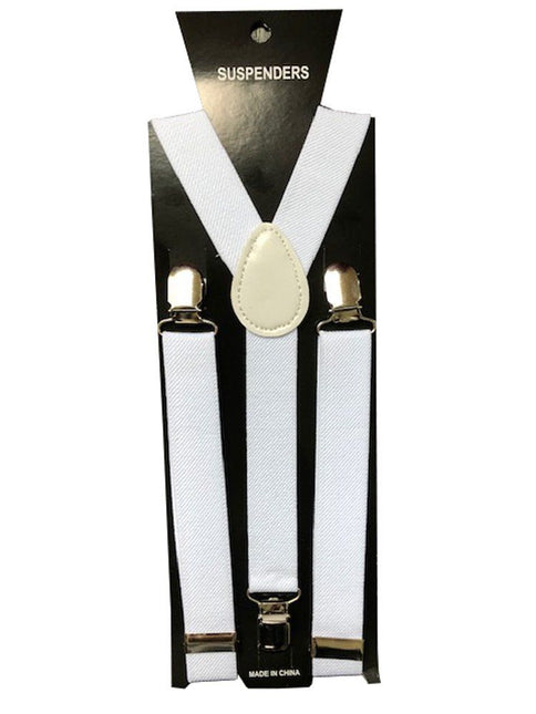 Bretels Wit - Breedte 2,5 cm van Partychimp koop je bij Partywinkel