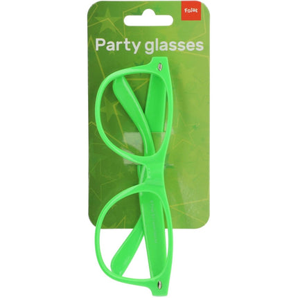 Bril Blues Brothers Neon Groen van Folat koop je bij Partywinkel