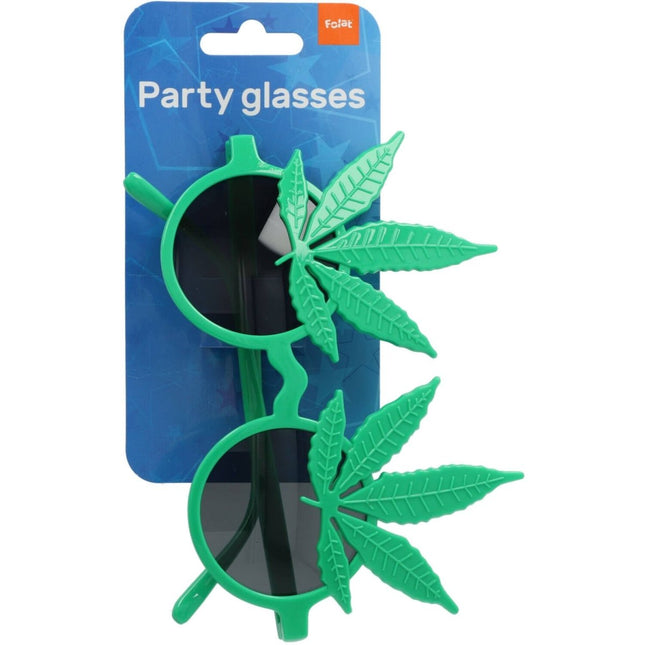 Bril hennepblaadjes van Folat koop je bij Partywinkel