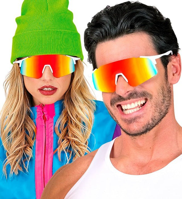 BRIL SPIEGELLENS REGENBOOG van Widmann koop je bij Partywinkel