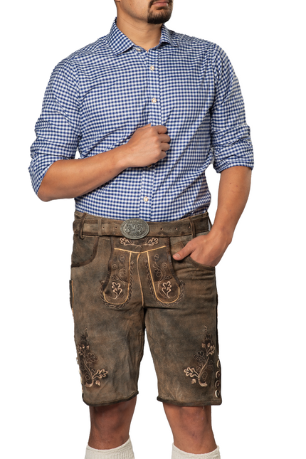 Lederhose Marrón Corto Brixen
