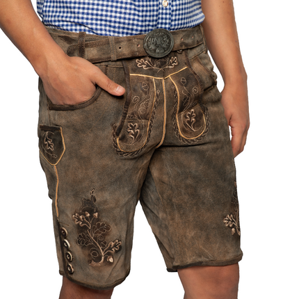Lederhose Marrón Corto Brixen